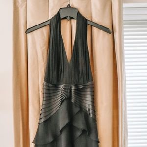 Black Tadashi Halter Gown
